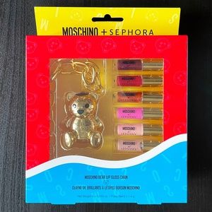 NIB Moschino X Sephora Golden Bear Lip Gloss Set